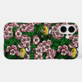 Blauwe stietvogels in de bloeiende kersenboom op g Case-Mate iPhone case (Achterkant (horizontaal))