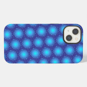 Blauwe stijl iPhone hoesje (Achterkant horizontaal)
