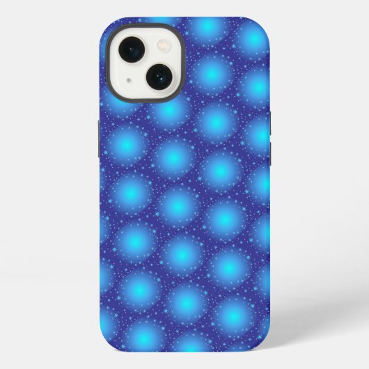 Blauwe stijl iPhone hoesje (Achterkant)