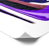 Blauwe Stiletto-schoenen en Pet kunst Poster (Hoek)