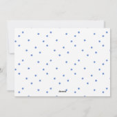 Blauwe Stille Nacht Prettige Feestdagen Baby Foto Feestdagenkaart (Achterkant)