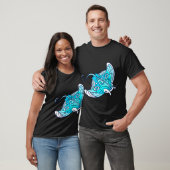 Blauwe stingray (Manta) T-shirt (Unisex)