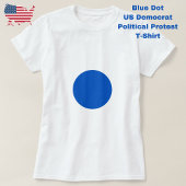 Blauwe stip anti-Trump politiek protest Democratis T-shirt