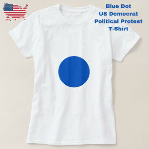 Blauwe stip anti-Trump politiek protest Democratis T-shirt