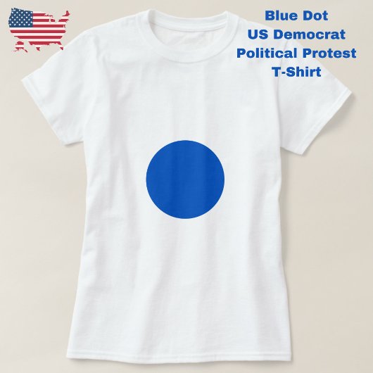 Blauwe stip anti-Trump politiek protest Democratis T-shirt