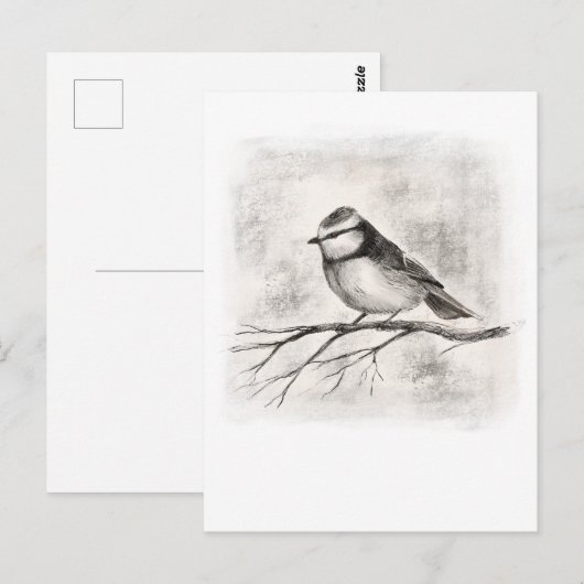 Blauwe stip briefkaart (Voorkant / Achterkant)