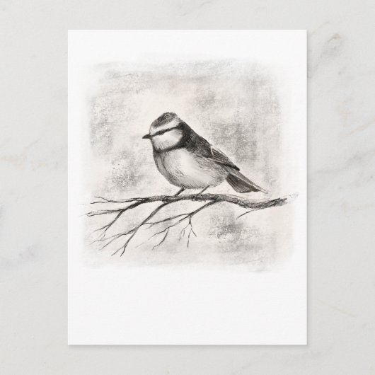 Blauwe stip briefkaart (Voorkant)