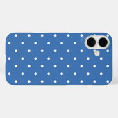 Blauwe stip Case-Mate iPhone case (Achterkant (horizontaal))