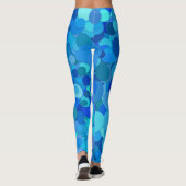 blauwe stip confetti leggings (Achterkant)