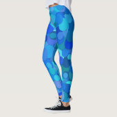 blauwe stip confetti leggings (Links)