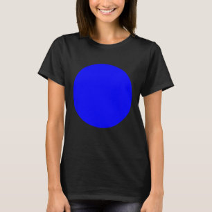 Blauwe stip in een rode staat Nebraska Stem Harris T-shirt