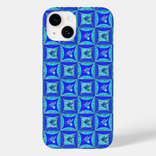Blauwe stip in het gat in de schuurdeur Case-Mate iPhone case (Achterkant)