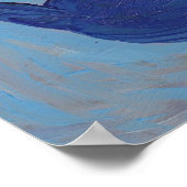 Blauwe stip poster (Hoek)