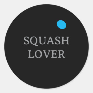 Blauwe stip squash bal aangepaste sportstickers ronde sticker