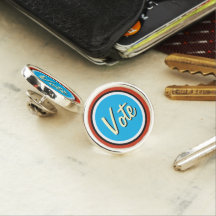 Blauwe stip STEM Lapel Pin