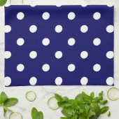Blauwe Stip Theedoek (Gevouwen)