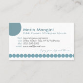 Blauwe stip Visitekaartjes (Achterkant)