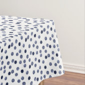 Blauwe stip. waterverf tafelkleed (Voorbeeld)