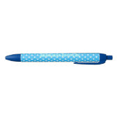 Blauwe Stip Zwarte Inkt Pen (Bodem)