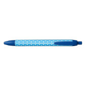 Blauwe Stip Zwarte Inkt Pen (Achterkant)