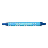 Blauwe Stip Zwarte Inkt Pen (Voorkant)