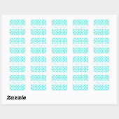 Blauwe Stippen Baby shower Favor Stickers (Vel)
