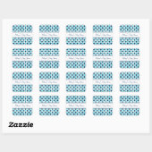 Blauwe Stippen Baby shower Favor Stickers (Vel)