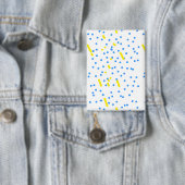 Blauwe Stippen Button (Insitu)