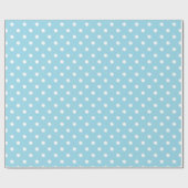 Blauwe Stippen Cadeaupapier (Vlak)