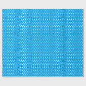 Blauwe Stippen Cadeaupapier (Vlak)