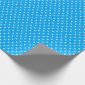 Blauwe Stippen Cadeaupapier (Hoek)