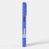 Blauwe Stippen Case-Mate iPhone Case (Achterkant / Rechts)