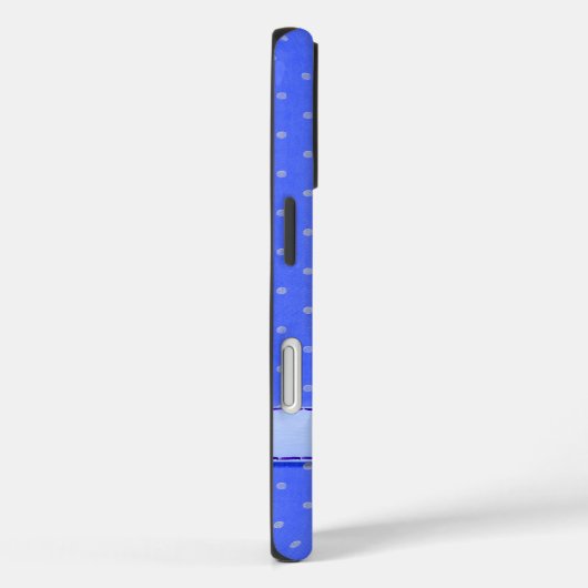 Blauwe Stippen Case-Mate iPhone Case (Achterkant / Rechts)