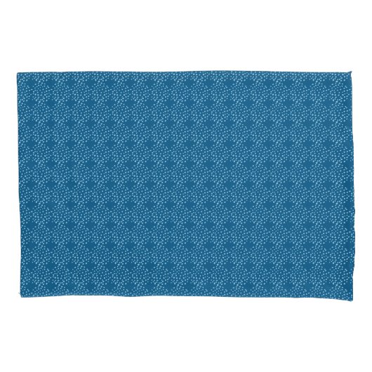 Blauwe Stippen en Cirkels Zoete Pret Kussensloop (Voorkant)