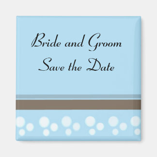 Blauwe Stippen en strepen Magneet