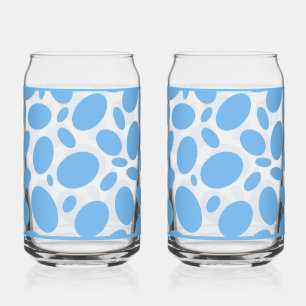 Blauwe Stippen Glas