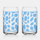 Blauwe Stippen Glas (Links)