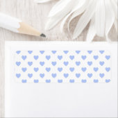 Blauwe Stippen Hartjes Etiket (Insitu)