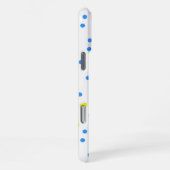 Blauwe Stippen iPhone Hoesje (Rechterkant)