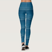 Blauwe Stippen Leggings (Achterkant)