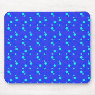 blauwe stippen muismat