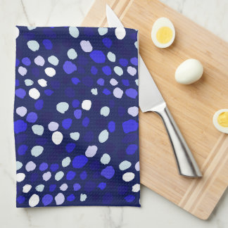 Blauwe Stippen Multi Kleurige Pret Geometrisch Ont Theedoek