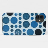 blauwe stippen naadloos grafisch Case-Mate iPhone case (Achterkant (horizontaal))