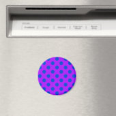 Blauwe stippen op paars magneet (Insitu (Vaatwasser))