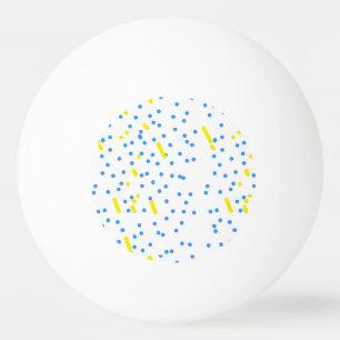 Blauwe Stippen Pingpongbal