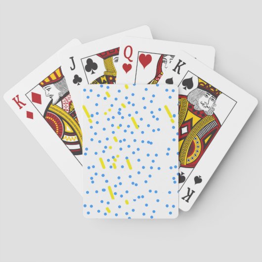 Blauwe Stippen Pokerkaarten (Achterkant)