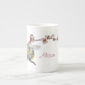  blauwe stippen porselein kop (Voorkant)