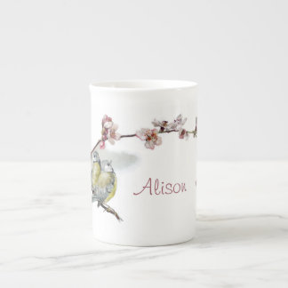  blauwe stippen porselein kop