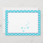 Blauwe Stippen van Spa Party Kaart (Achterkant)