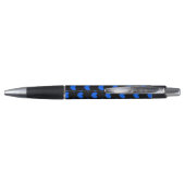 Blauwe stippenharten op zwart pen (Achterkant)